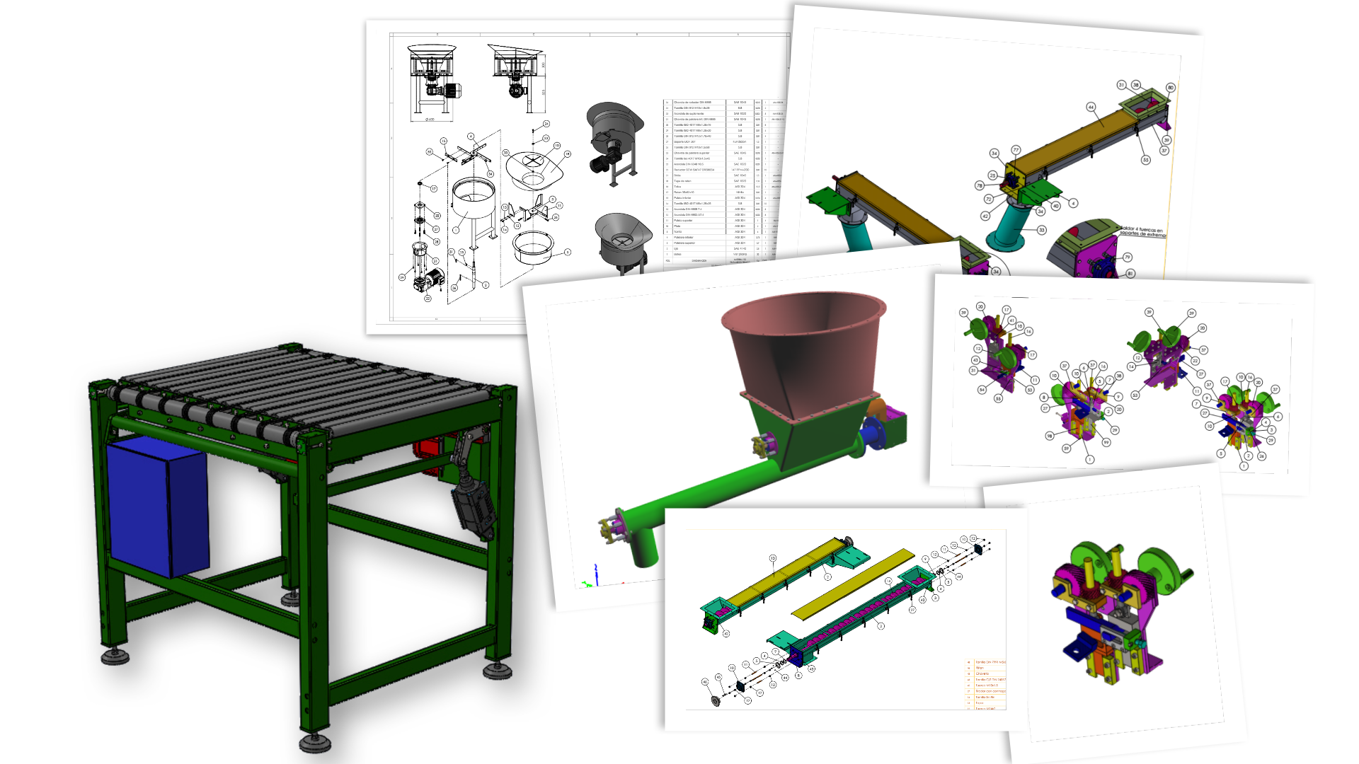 Render principal o equipo industrial