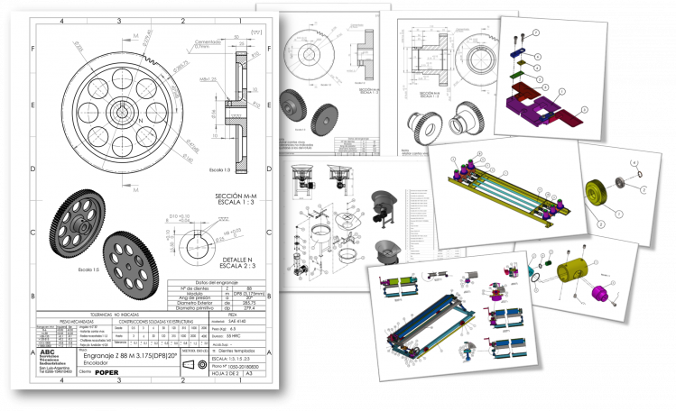 Planos, documentación o detalles constructivos